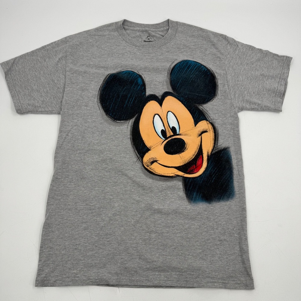 Disneyland Walt Disney World Mickey Mouse Sketch Graphic T-Shirt Medium‎